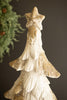 Antique White Faux Concrete Christmas Tree, 39"