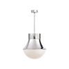 OPEN BOX - Precision Large Pendant, Polished Nickel w/White Glasses
