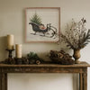 Classic Black Sleigh Art, 8x8
