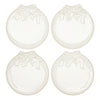 Ceramic Wreath Appetizer Plate, Set of 4