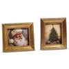 Gilded Christmas Tree Framed Art, 5x6